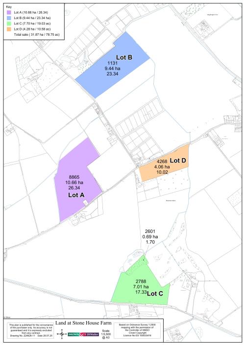 Lot 6 Stone House Farm, 4.29 Arable Land, Potential Paddock Branston Booths, Lincoln, LN4