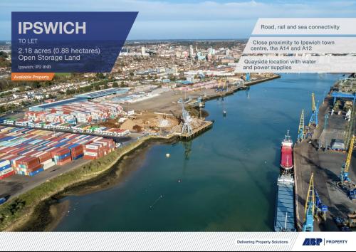 2.18 Acres, ABP Port Of Ipswich, Wherstead Road, Ipswich, IP2