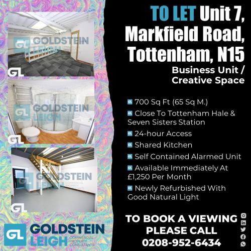 Unit 7, 39 Markfield Road, South Tottenham, London, N15