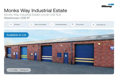 Unit 18, Monks Way Industrial Estate, Monks Way, Lincoln, LN2