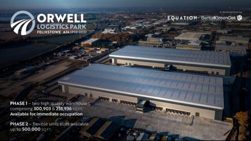Orwell Logistics Park, A14 eastbound, Nacton Heath, Ipswich, IP10