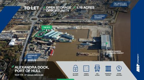 1.16 Acres Open Storage, Alexandra Dock, Hull, HU9