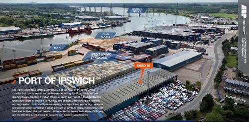 Shed 10, Port Of Ipswich, West Bank Terminal, Ipswich, IP2