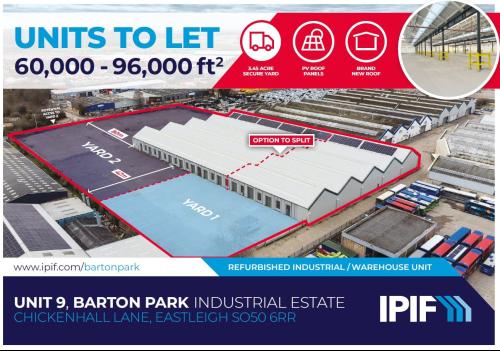 Unit 9 Barton Park, Barton Park Industrial Estate, Eastleigh, SO50