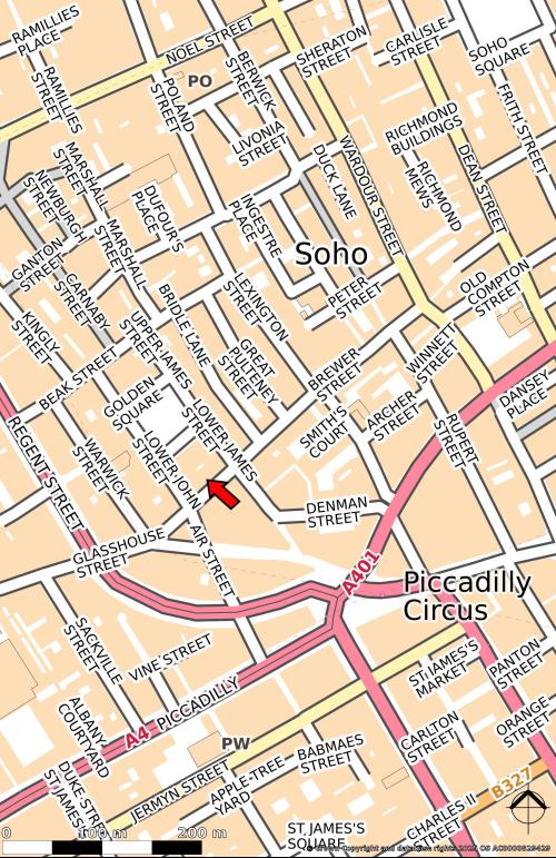 76 Brewer Street, Soho, London, W1F