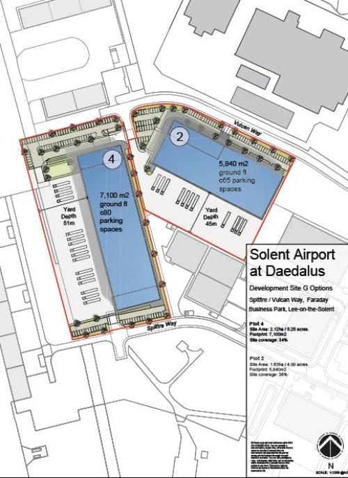Plots A,B,C2,D,G, Faraday Business Park, Spitfire Way, Solent Airport at Daedalus, Lee-on-the-Solent, PO13