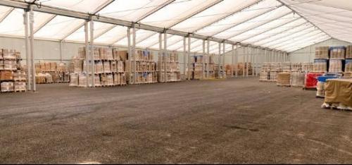 Temporary Warehouse Building, Severn Distribution Centre, Sharpness, GL13